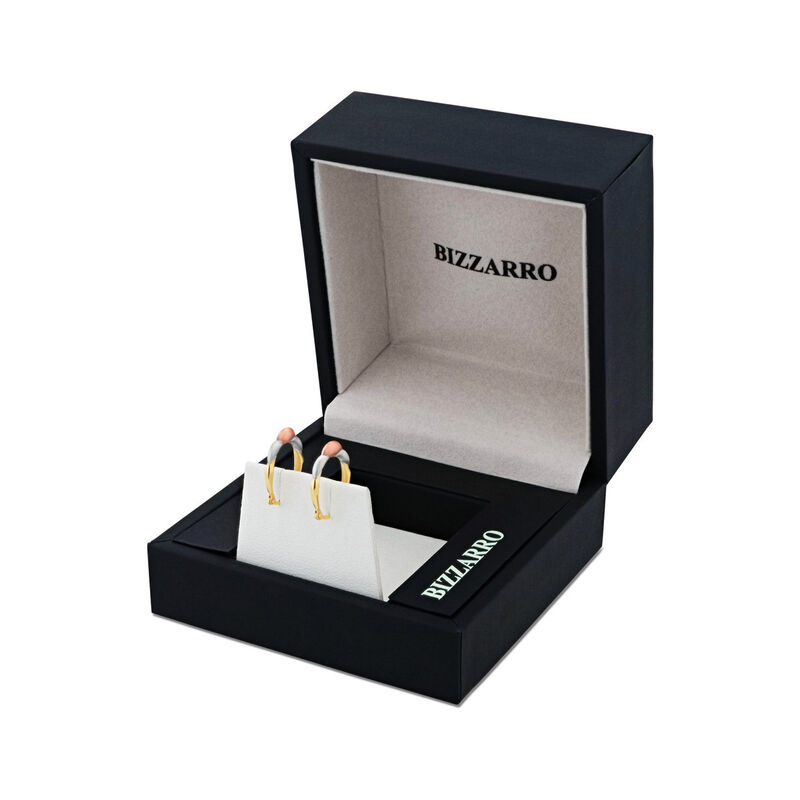 Arracadas Ovaladas De Oro Florentino 10K (8 X 1... image number null