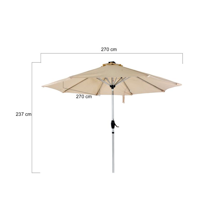 Sombrilla Para Jard&iacute;n 9ft Con Luces Led Panel S... image number null