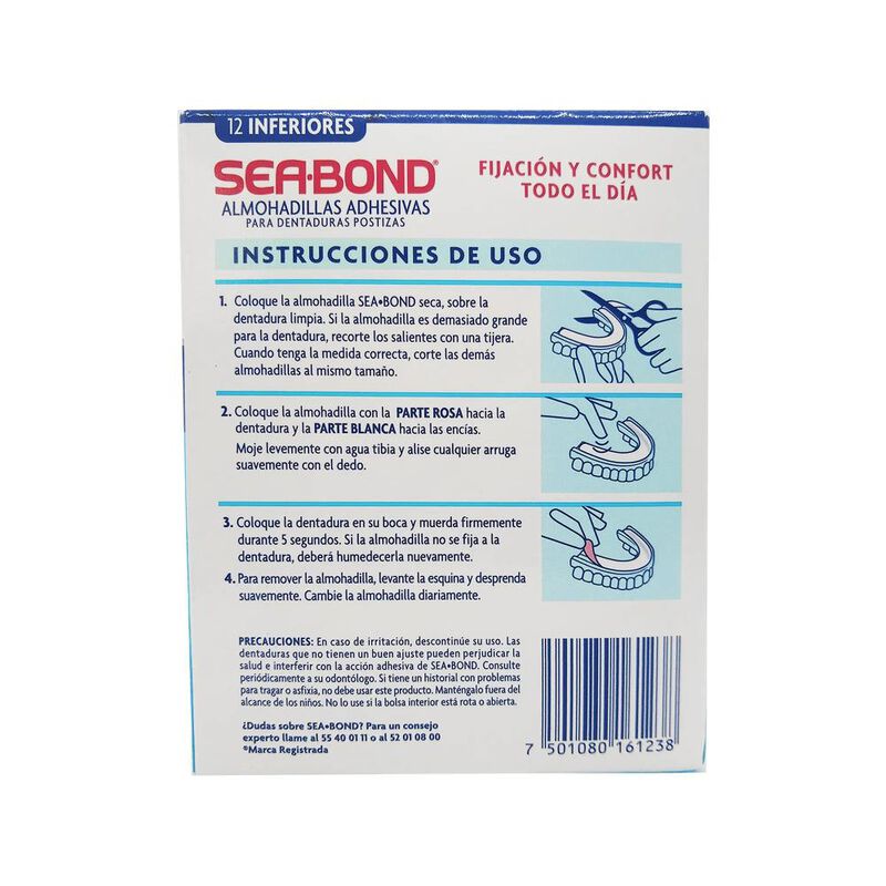 Almohadillas Adhesivas Sea-bond Inferior - 12 P... image number null