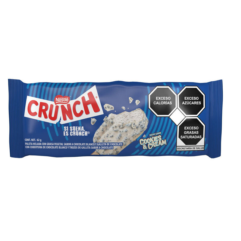 Paleta Crunch Cookies & Cream          . image number null