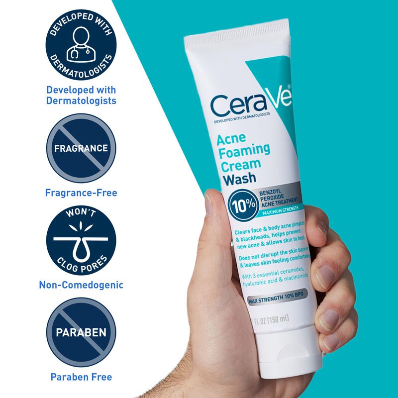 Crema Espumosa Para El Acn&eacute; Cerave Con Per&oacute;xido... image number null