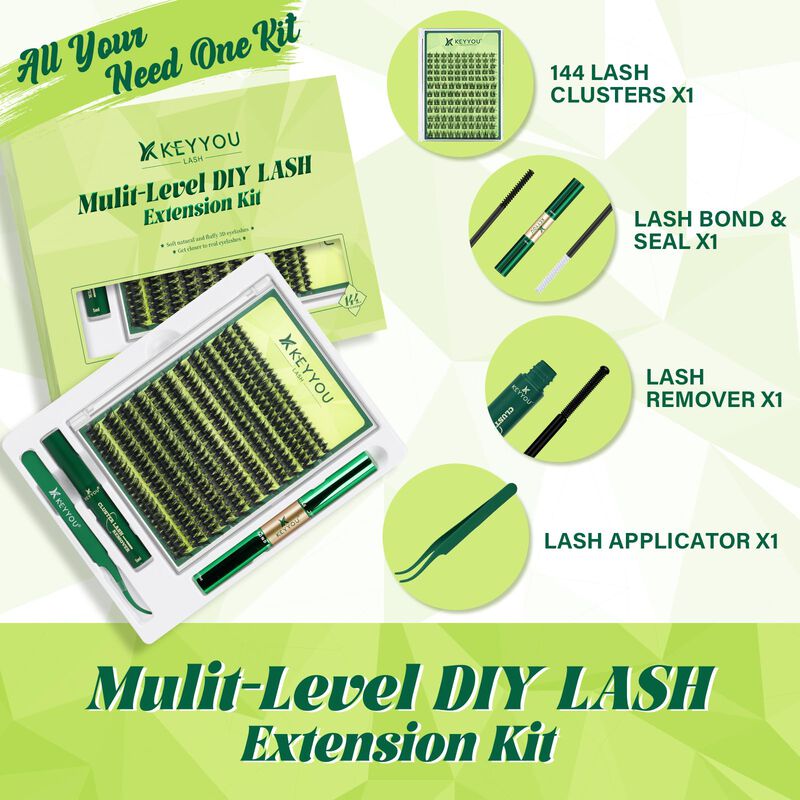 Kit De Extensi&oacute;n De Pesta&ntilde;as Keyyou 3d Effect V... image number null