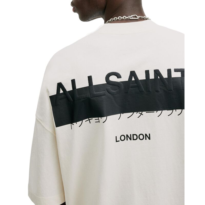 Camiseta AllSaints Redact Cuello Redondo Blanco... image number null