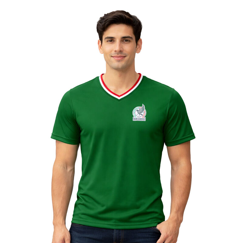 Playera Selecci&oacute;n Mexicana Estampada Cuello V H... image number null