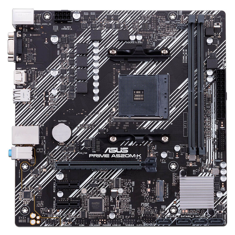 T. Madre ASUS PRIME A520M-K, Socket AM4, Micro-... image number null