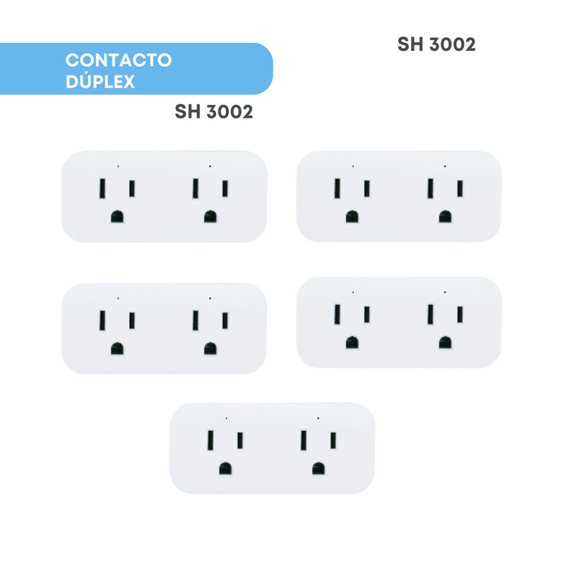 Pack 5 piezas Enchufe Inteligente Duplex Smart ... image number null