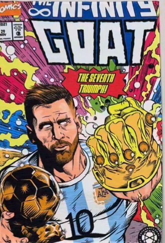 Cobija Frazada Ultra Suave Messi Comic Guante I... image number null