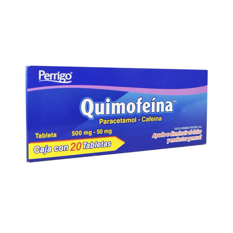 Paracetamol - Cafeina 500/50 Mg 20 Tableta(s) image number null