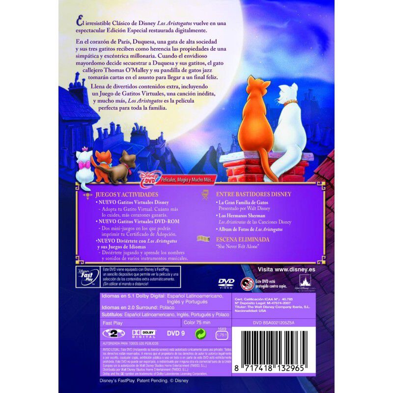 Los Aristogatos - Edici&oacute;n Especial [dvd] image number null