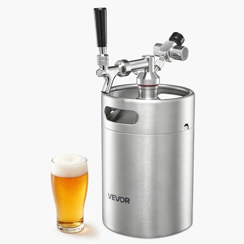 Mini Barril VEVOR 5 L Acero Inoxidable Kit Cerv... image number null