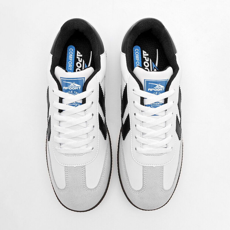 Apoort Tenis urbano para joven blanco negro gri... image number null