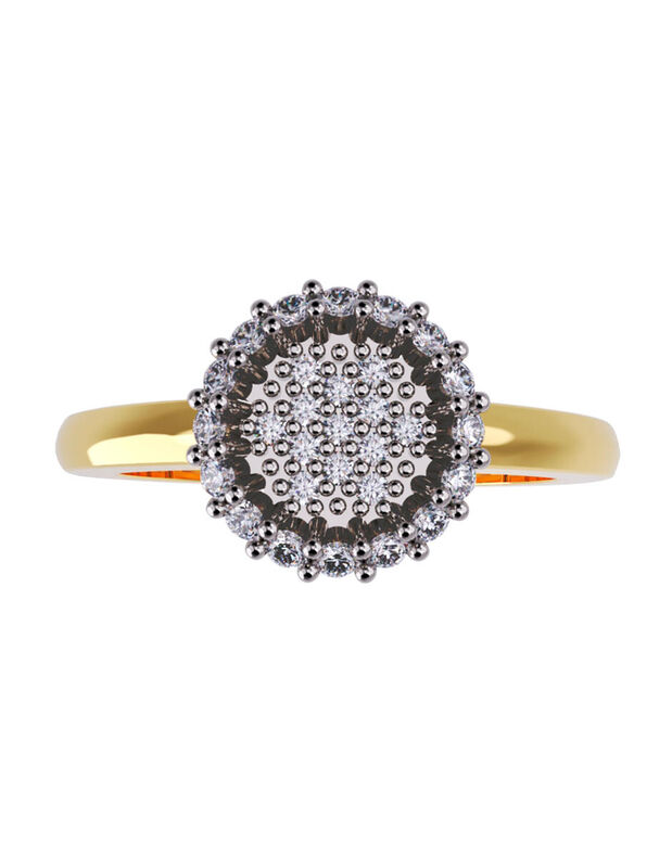 Anillo de Compromiso en Oro de 14K con Circonia... image number null