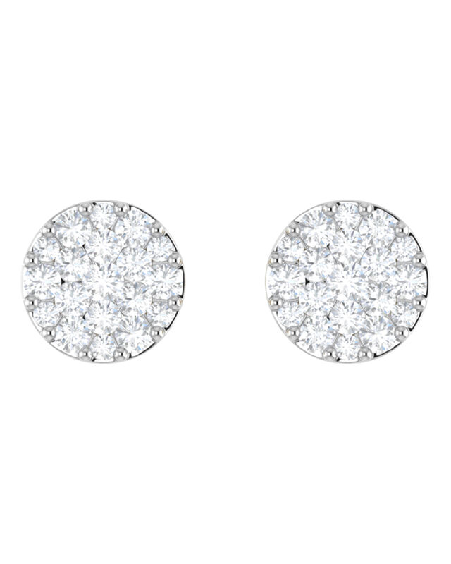 Broqueles Oro Blanco 14k 24pts Diamante Suraj-2... image number null