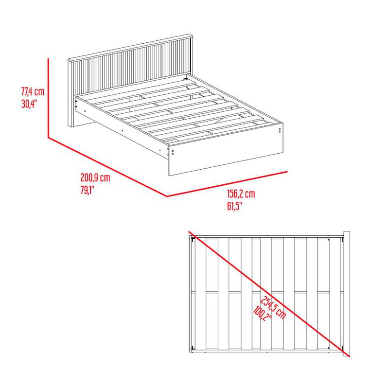 Cama Doble Wandda Fresno Virtual Muebles image number null