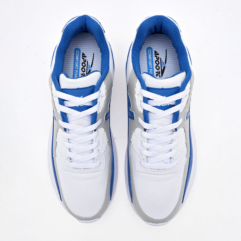 Apoort Tenis urbano para hombre blanco gris azu... image number null