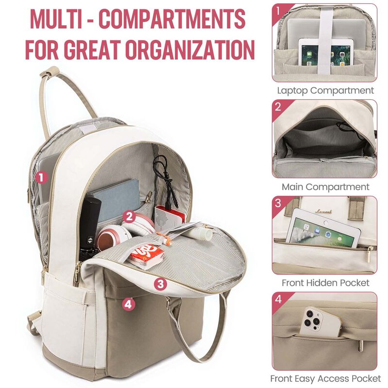 Mochila Para Port&aacute;til Lovevook Para Mujer De 17... image number null