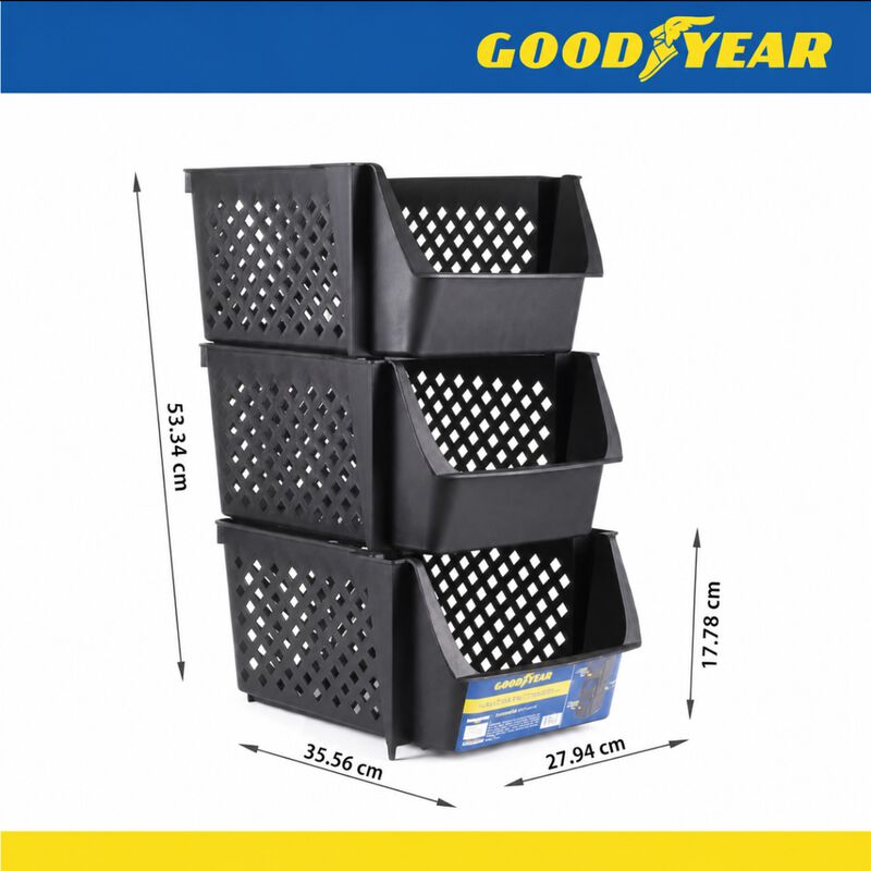 Contenedores Goodyear Gy-sb3-md-d Apilables 3 P... image number null