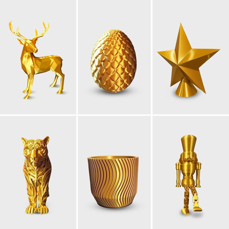 Filamento Pla Filajoy3d 1,75 mm Dorado 1 kg Sil... image number null
