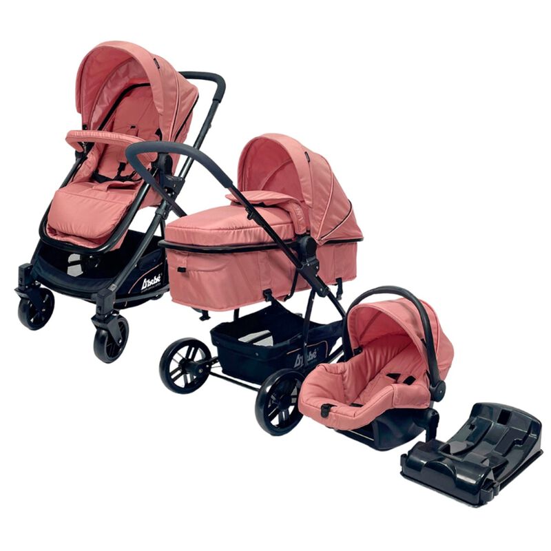 Carriola D'Bebé Travel System Crown Rosa END15 image number null