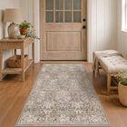 Alfombra Hazo Haus 91x152 Cm Lavable Verde Musgo Boho