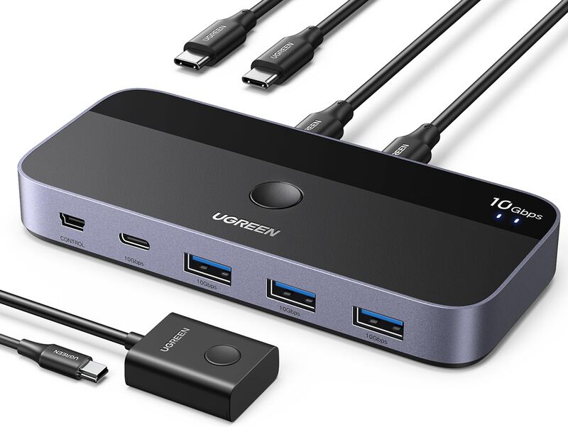 Conmutador Usb Ugreen Usb C Switch 2 Ordenadore... image number null