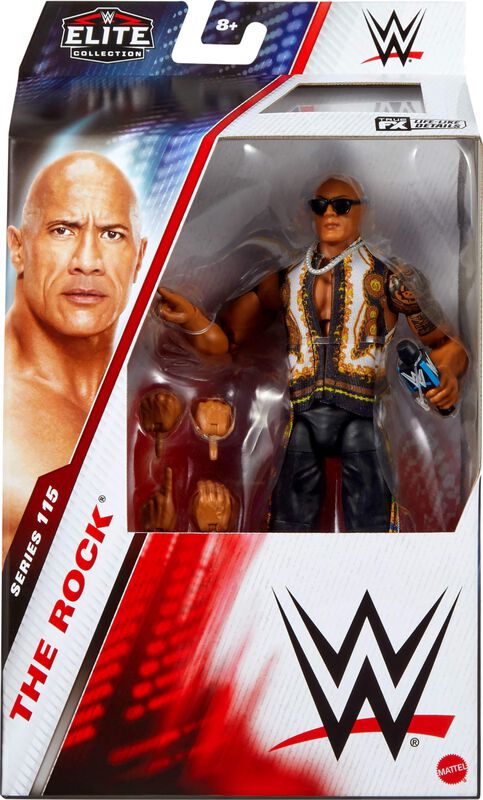 Figura De Acci&oacute;n Mattel Wwe Elite The Rock Seri... image number null
