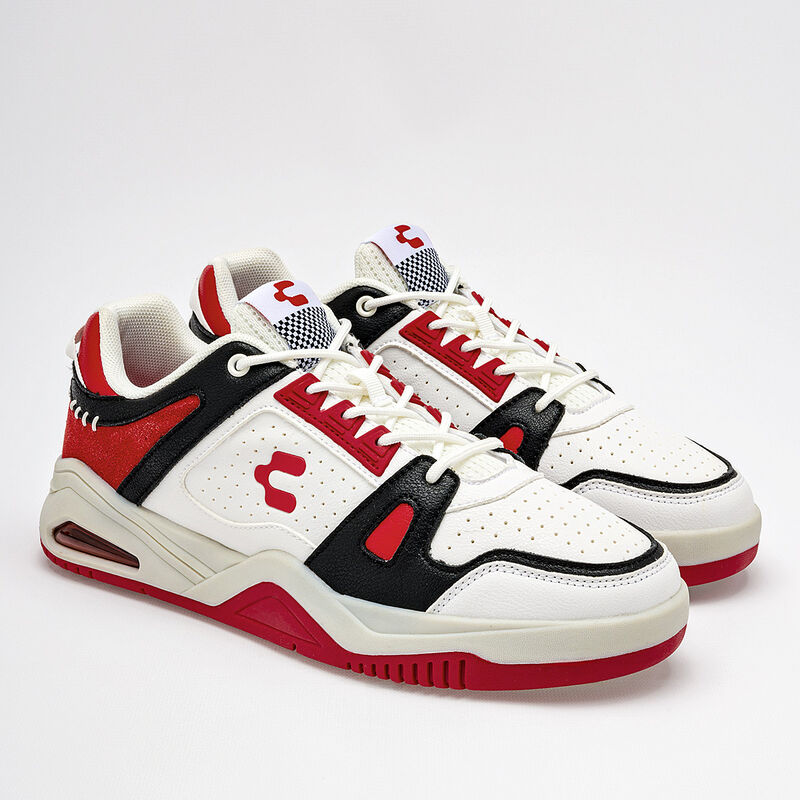 Charly Tenis urbano para hombre. Blanco negro r... image number null