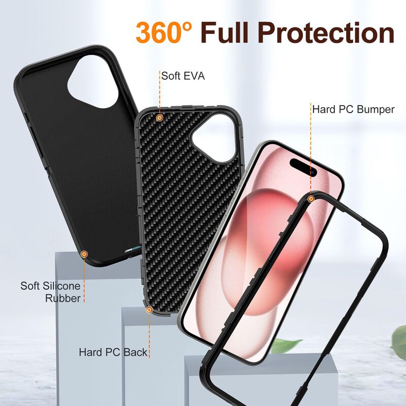 Funda BFUKVOU para iPhone 16 Plus (6,7" ) con S... image number null