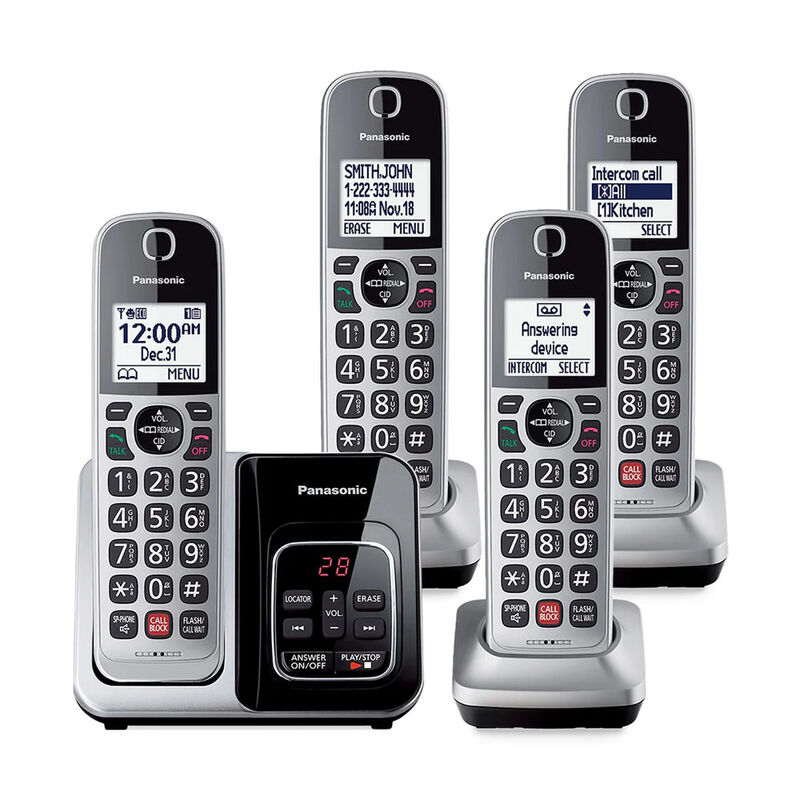 Tel&eacute;fono Inal&aacute;mbrico Panasonic Cuatro Ext KX-TG... image number null