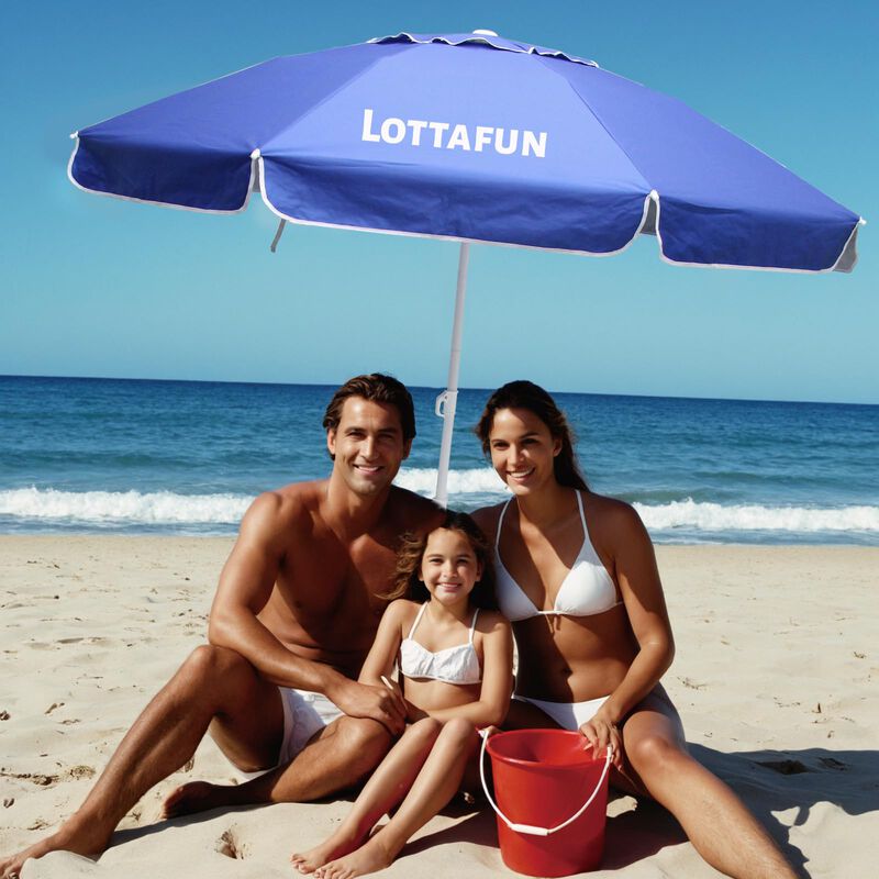 Sombrilla De Playa Lottafun, 183 Cm, Uv 50+, Re... image number null