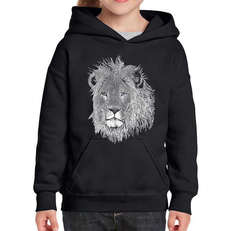 Sudadera Con Capucha Word Art Para Ni&ntilde;a - Le&oacute;n ... image number null