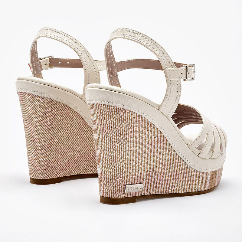 Moramora Sandalia Para Mujer Beige Cod 132551-e image number null