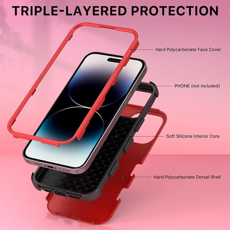 Funda MYBAT Tuff para iPhone 14 PRO MAX Roja image number null