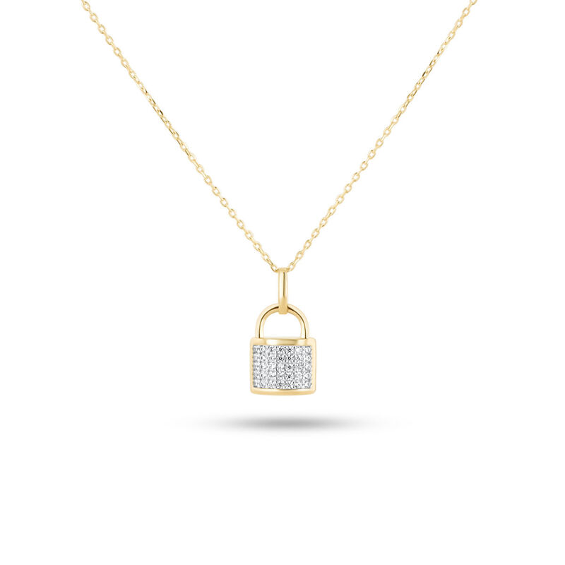 Dije Candado Oro 14k image number null