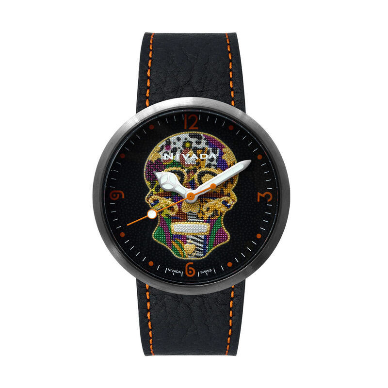 Reloj Nivada Huichol Pavonado Titanio/Piel Nara... image number null