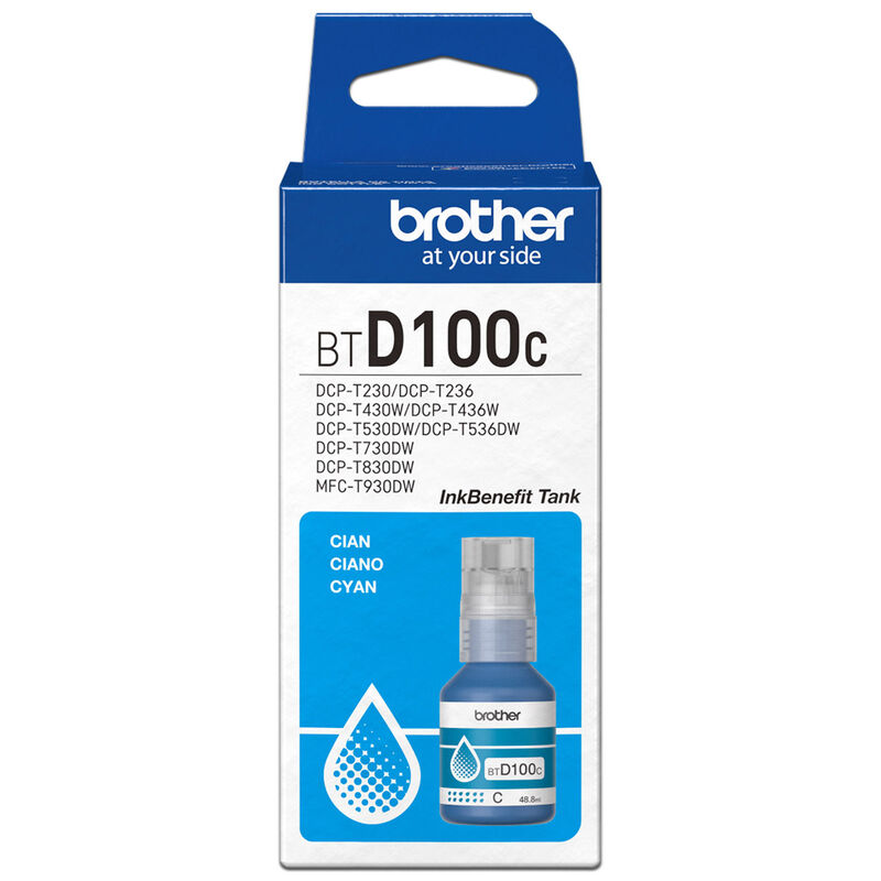 Botella de Tinta Brother BTD100C, Ultra Alto Re... image number null