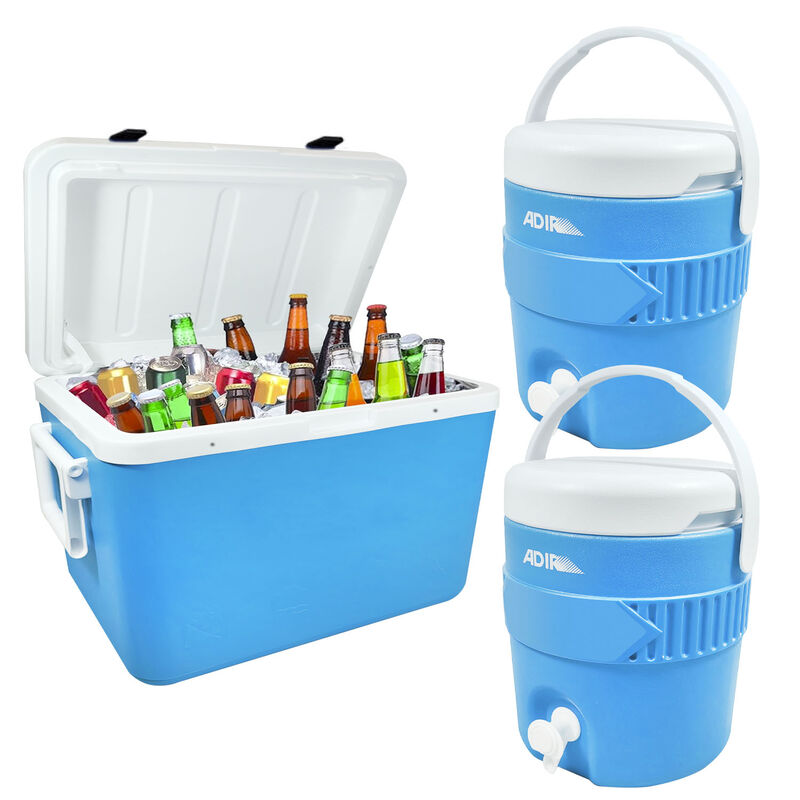 Combo Hieleras 48QT + 2 Termos 3.8L c/u Azul image number null