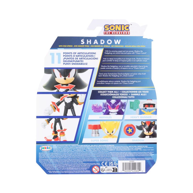 Figura De Acci&oacute;n Sonic The Hedgehog Shadow De 1... image number null