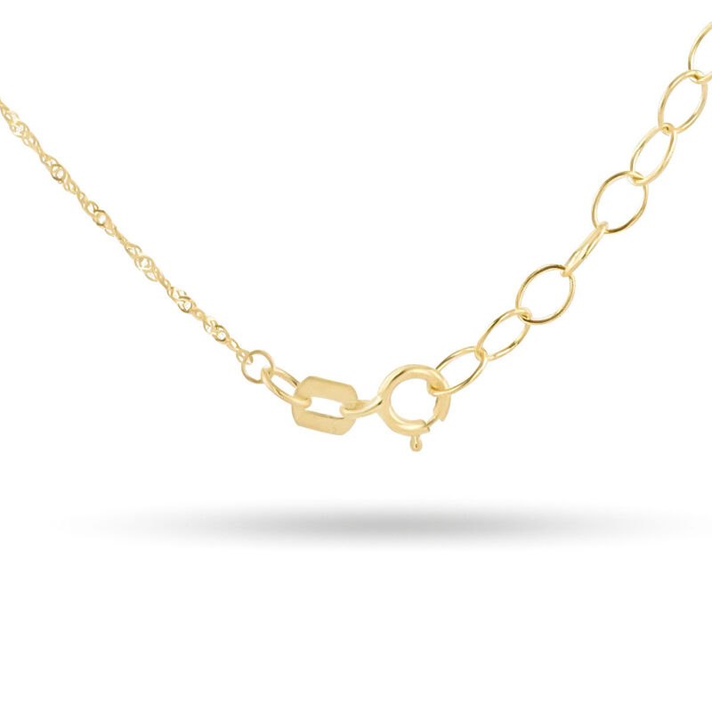 Dije Con Cadena De Oro Florentino 14K Con Cruz ... image number null