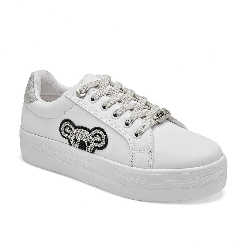 Been Class Tenis urbano para mujer blanco plata image number null