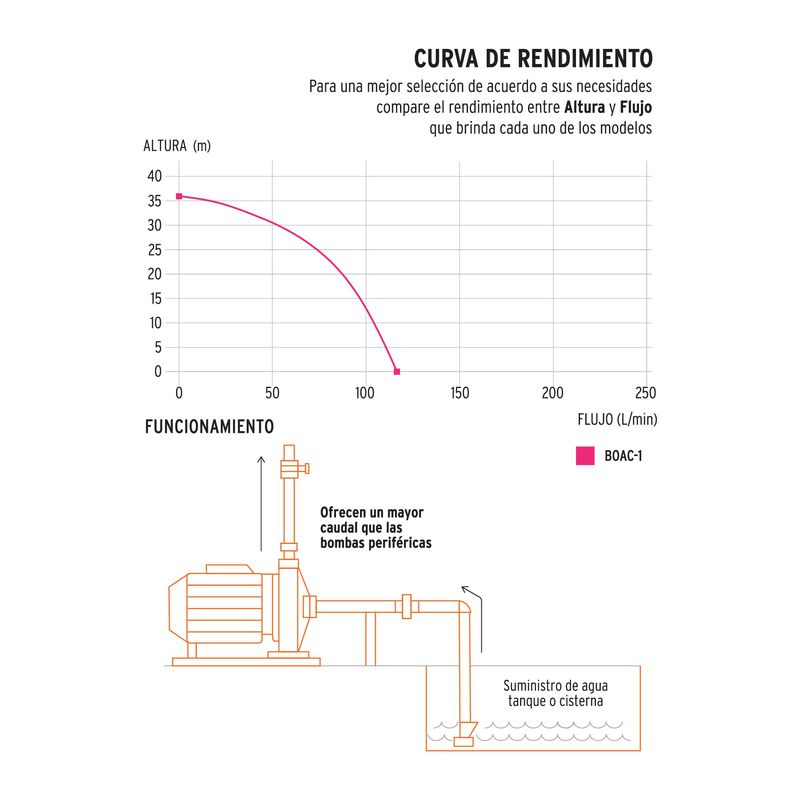 Bomba Centr&iacute;fuga para Agua Modelo Europeo 1 Hp ... image number null