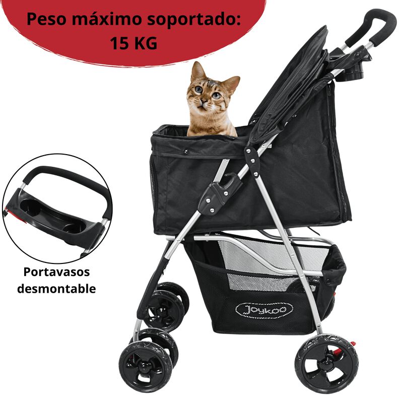 Carriola para Mascotas Cochecito para Perros y ... image number null