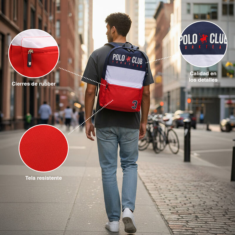 Mochila Juvenil Yorkteam Polo Club image number null
