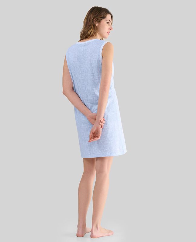 Camis&oacute;n Corto con Estampado de Corazones Celest... image number null