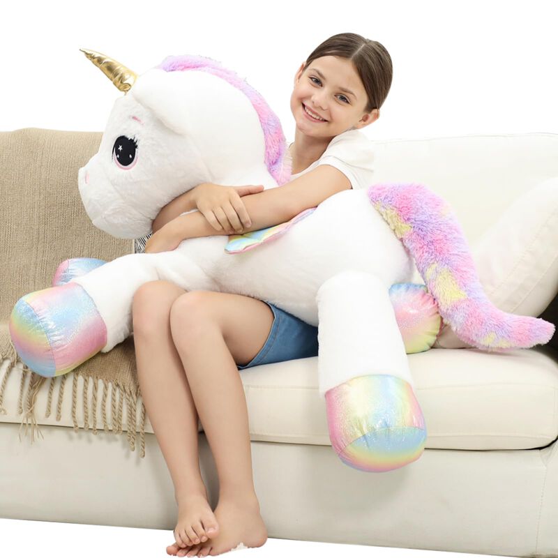 Almohada De Peluche Ffxiong Con Forma De Unicor... image number null