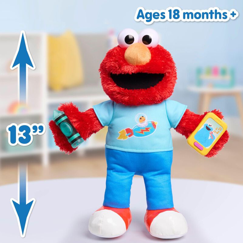 Elmo De Peluche Just Play Sesame Street Learnin... image number null
