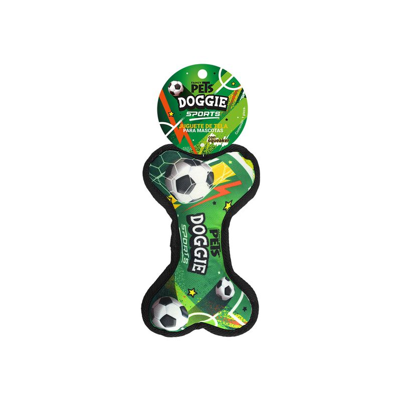 Fancy Pets Juguete Hueso de Tela Dise&ntilde;o Soccer ... image number null