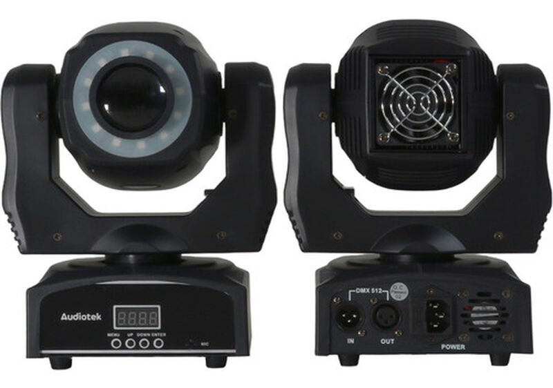 Set 2 Cabeza Móvil Rgb Robótica 90w con Mochil... image number null