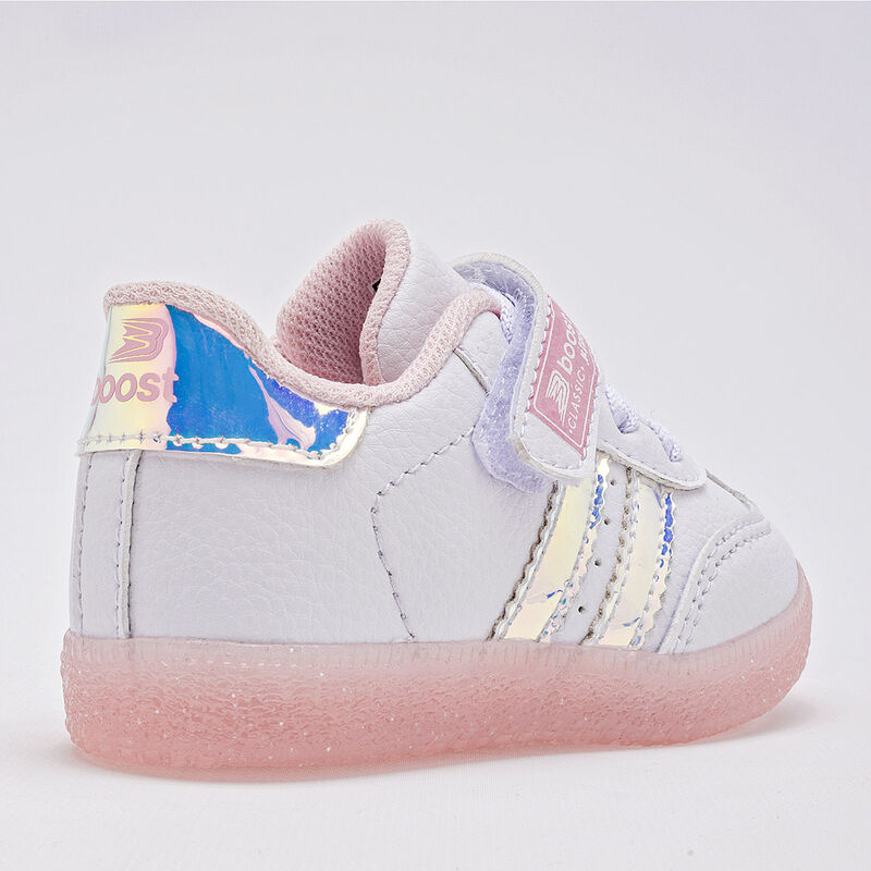 Boost Tenis para beb&eacute; ni&ntilde;a blanco tornasol image number null