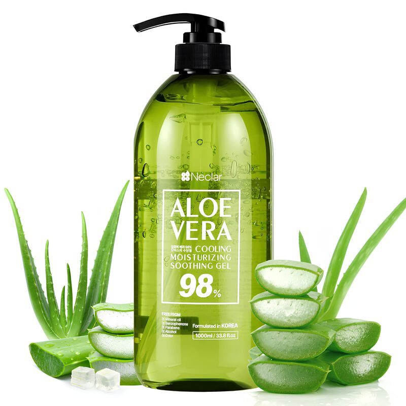 Gel De Aloe Vera Neclar 98% Para Aliviar Las Qu... image number null